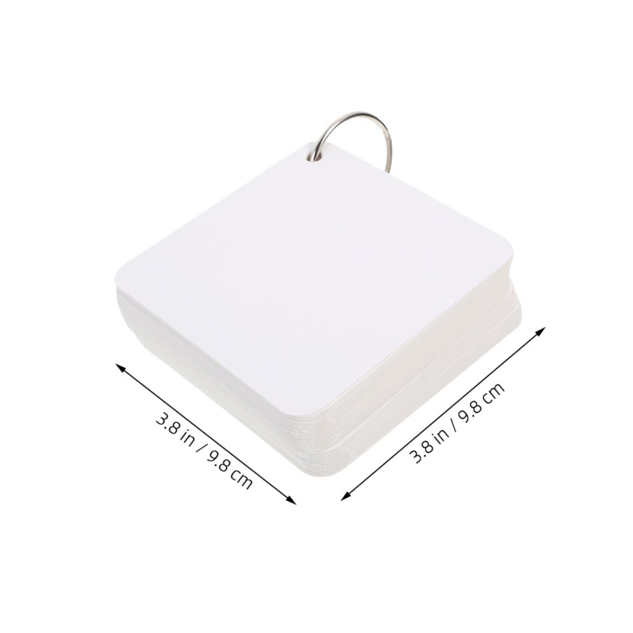 Leere Karteikarten 300 Blatt Papier mit 6 Ringen für Büro und Lernen