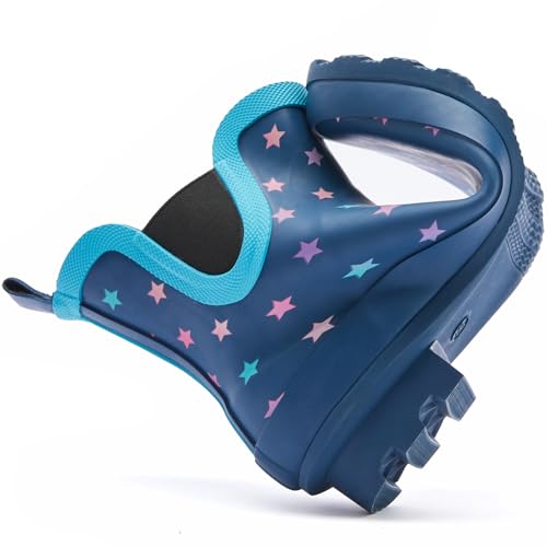 SWIFTFROG Rain Boots for Women - Waterproof Ankle Garden Shoes Anti-Slipping Floral Printed Rainboots for Ladies Stylish Light Ankle Rain Shoes, Women's Rain Footwear4