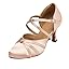 MINITOO Dames Latin Salsa Ankle Strap Satijn Dansschoenen Avondschoenen