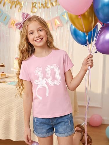 Image of in My Double Digits Era Shirt Girls Birthday Girl Shirt | 10 Birthday Shirt Girls 10th Birthday Gifts For Girls 10 Year Old Ten Party Tee Tops