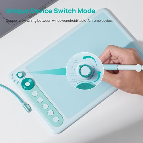 Image of Parblo Intangbo X7 Drawing Tablet 7x4 inch Graphics Tablets,Digital Drawing Tablet with Mode Switch,6 Customized Keys,Battery-Free Stylus S01 for Digital Art,Design,Work with Window /Mac,Android