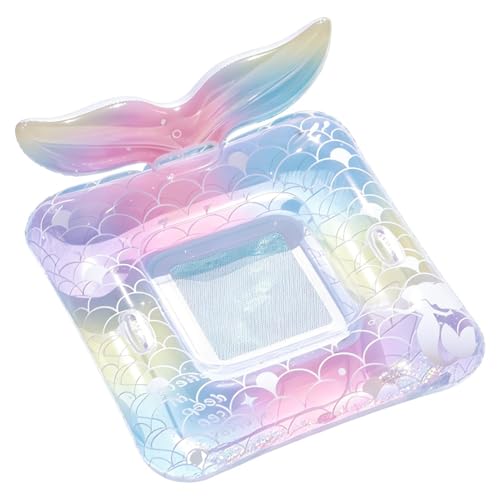 Silla de Piscina Inflable - Agua con Respaldo, Flotador de Tumbona de Piscina para niños Adultos natación en Agua Lago río Viajes de Verano al Aire Libre | Sofá Flotante del Asiento del sillón