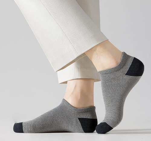 Image of 12-30 Pairs Low Cut Ankle Socks for Men Thin Breathable Casual No Show Athletic Socks Bulk
