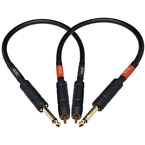 CNCESS RCA to 1/4 TS Mono Cable, 12AWG, 2-Pack (1 Foot) by CNCESS - Used condition - Image 7