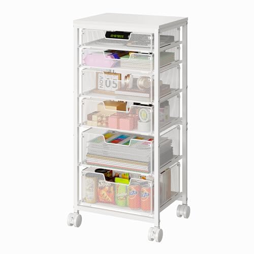 Sbanmao 6 Drawers Rolling Utility Cart