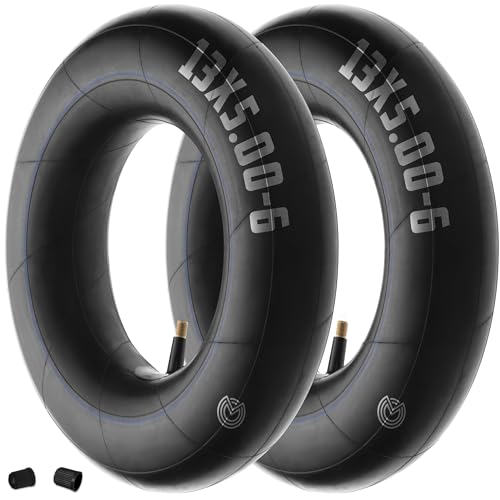 MoovMoov 13x5.00-6 Inner Tubes for Ride-on Mowers, Lawn Tractors, Kids’ Quads and Garden Trailers - 6 Inch Rim - Pack of 2