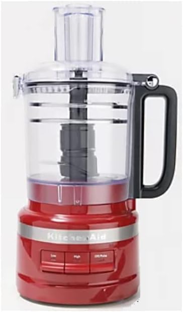 KitchenAid Procesador de alimentos de 9 tazas Plus 250W sin BPA brillante canela rojo oscuro