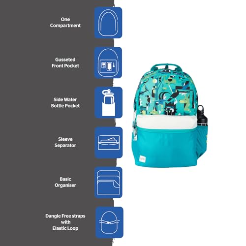 Image of Wildcraft WIKI PACK 3 Compartment Backpack with Sleeve Separator (12967) (Fauna Green)