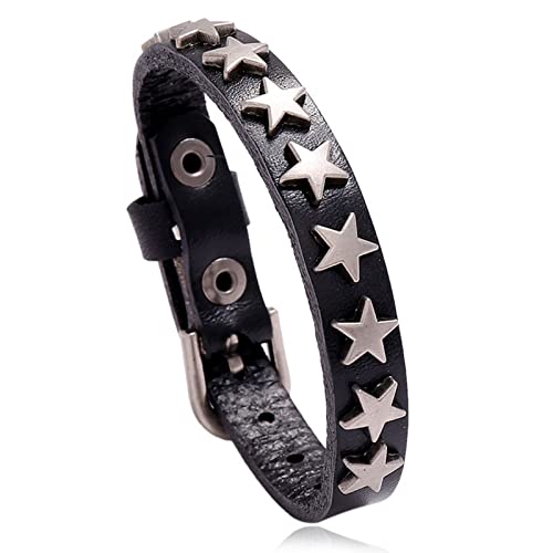 Bracelets alliage étoiles larges pour sublimer vos looks gothiques en festival