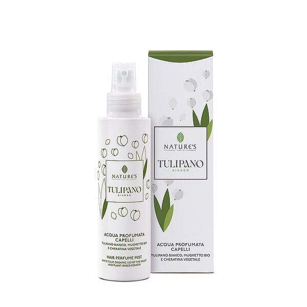 Acqua Profumata per Capelli tulipano bianco con Cheratina Vegetale, Fragranza Floreale 100 ml