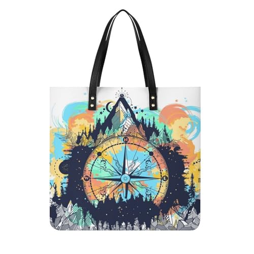 Sac à main shopper Boussole pour femmes l'esprit du voyage au quotidien