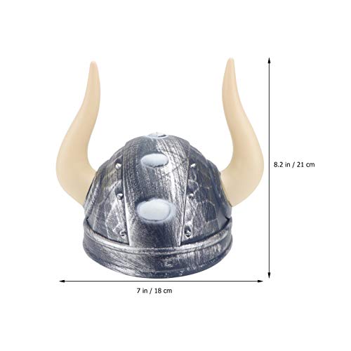 Chapéu de pirata com capacete Viking da PretyzOOM, fantasia medieval, chifres de guerreiro viking un