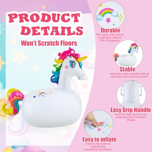 image for Hiboom 2 Pcs Giant Inflatable Hopping Toys 51 Inch Bouncer Animal Toys