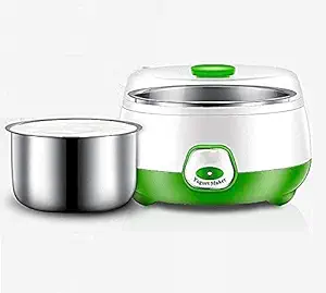 SANPEXA Yogurt Maker Machine, Stainless Steel Inner Container Electric Yogurt Maker, DIY Maker for Home Kitchen Plastic and Stainless Steel 1 Liter Automatic Yogurt Maker