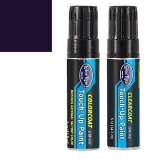 ColorRite Half-Ounce Jar for BMW X5 Automotive Touch-up Paint - Cosmos Black Pearl Metallic Clearcoat 303 - Value Package