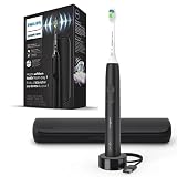 Philips Sonicare Electric Toothbrush DiamondClean, Rechargeable Electric Tooth Brush with Pressure Sensor, Sonic Electronic Toothbrush, Travel Case, Black, 1 Count, (philips1130)