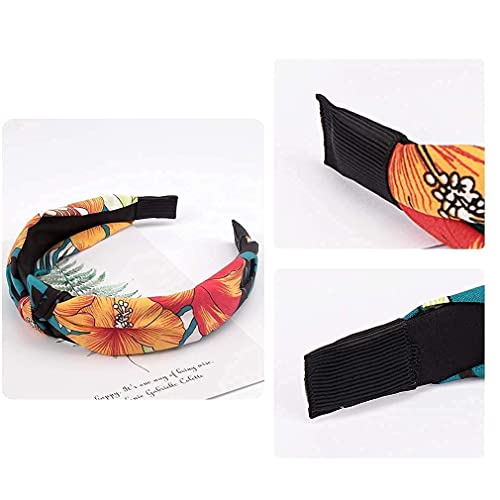 Aco-Uint 12 Pack Headbands For Women, Non-Slip Knotted Headbands For Daily Wear, Fashion Headbands With Soft Material Fabric Headbands Diademas Bow Headbands For Ladies And Girls #TOP6