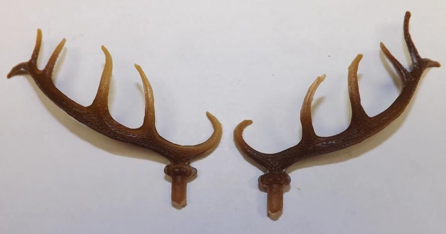 Cuckoo Clock Deer Antlers Parts 3" inches Length Stag Set of 2 Made in Germany