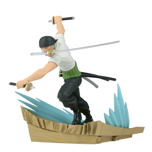 Banpresto Figura de Acción Roronoa Zoro One Piece - Senkozekkei 11 cm - BP89963P Multicolor - Figura Coleccionable - Ideal para los fanaticos del Anime