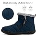 Womens Mens Barefoot Snow Boots Warm Ankle Booties Fur Lined Winter Shoes Outdoor Sneakers with Zero Drop Sole & Wide Toe Box,40