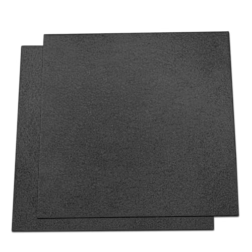 Image of TOJOIN RF Microwave Absorbers, 11.81inchesx 11.81inches x 0.08inches(300mm x 300mm x 2.0mm), Black, EMI Absorber, Adhesive Backing, Industrial Grade Tape 2PCS
