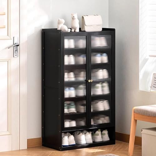 Meuble de rangement à chaussures en bambou autonome et facile à nettoyer