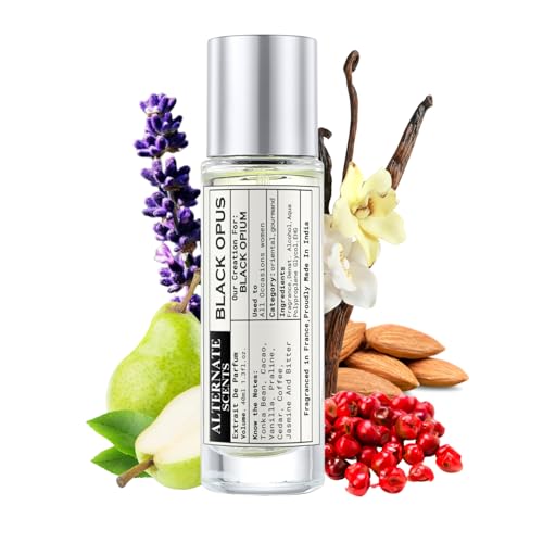 Image of Alternate Scents BLACK OPUS 40ml Long Lasting Perfume For Women |Strong& long Lasting with 30% Oil Concentration|Sweet Gourmand Vanilla| Fragrance From France | Made In India|