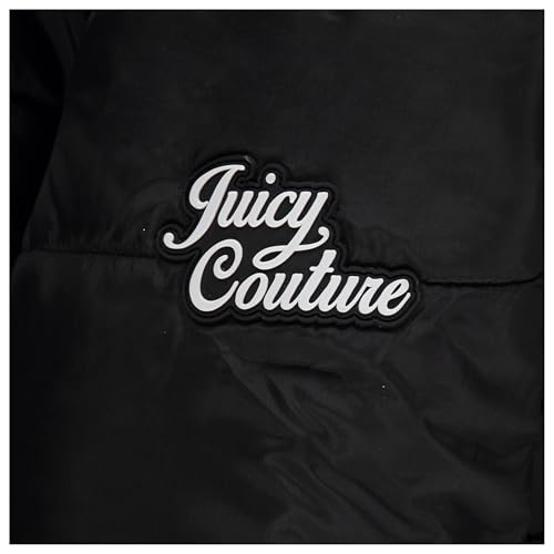 Image of Juicy Couture Girls Coat, Faux Fur Hooded Winter Jacket, Warm Padded Parka Hoodie, Kids Heavyweight Winter Coat