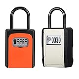 ZHEGE Key Lock Box for Outside, Key Box Wall Mount & Hang, Large Lock Box for House Key Storage, Loc