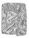 Satin Crib Sheet Crib Mattress Sheet | Satin Crib Sheets for Baby Hair Grey Crib Sheet | Silk Crib S