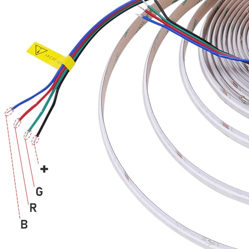 Image of GOMING 24V 32.8ft /10M Spotlight Linear RGB COB LED Strip 576LEDs /M 14W /M | Flexible Uniform Glow IP20 No Waterproof LED Tape Lights for Party Home Decor(RGB Controller and Power Supply not Included)