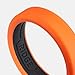 The Ridge 6mm Silicone Wedding Band for Men - Silicone Ring for Men, Beveled Edge Dual Band Design, Mens Rubber Wedding Ring (Size 10, Basecamp Orange)