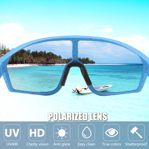FEISEDY Polarized Sports Sunglasses for Men Women Cycling Running Fishing Tac Glasses UV400 Protection B1125 — view 4