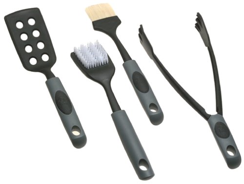 George Foreman 4-Piece Nylon BBQ Tool Set : Amazon.in: Garden & Outdoors
