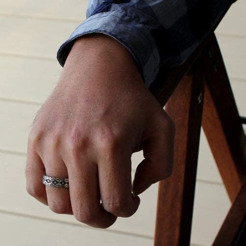 Cosumosu 925 Sterling Silver Kokopelli Open Ring Adjustable #TOP4