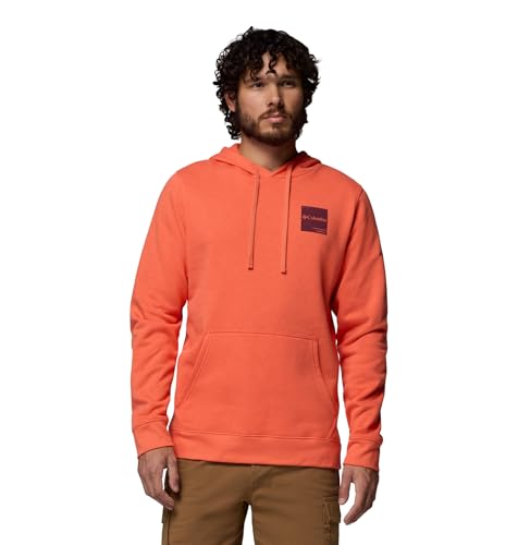 Columbia Men's Trek Long Sleeve Hoodie, Zing/Boxy Brand, X-Small