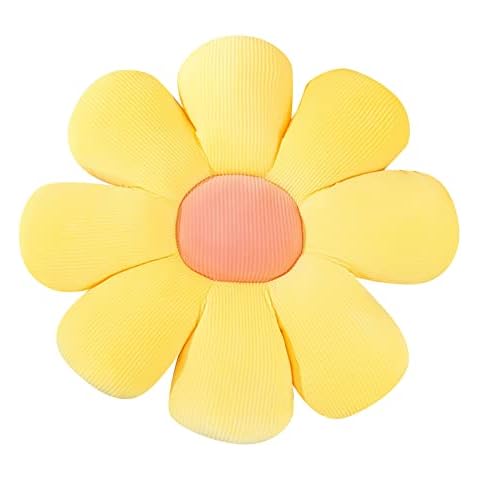 LICHENGTAI Blumenförmiges Kissen, Blumenform Plüsch Kissen Blumen Bodenkissen Blumenplüschkissen Sitzkissen Cover