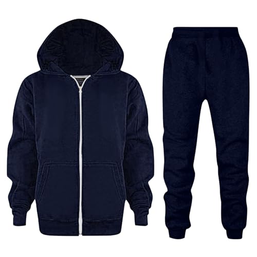 Survêtement doux en coton pour enfant - Veste zippée de qualité supérieure et jogging à poches