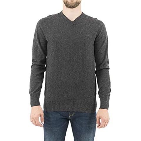 Schott NYC Men's V-Neck Chevron Jumper Cover