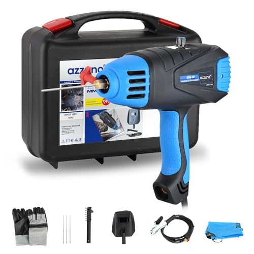 AZZUNO Handheld Stick Welder, 90Amp 110V Portable Handheld Arc Welding Gun, Mini MMA Welder Machine