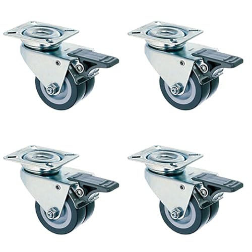 bene living 4er Set Strandkorbrollen mit Feststeller