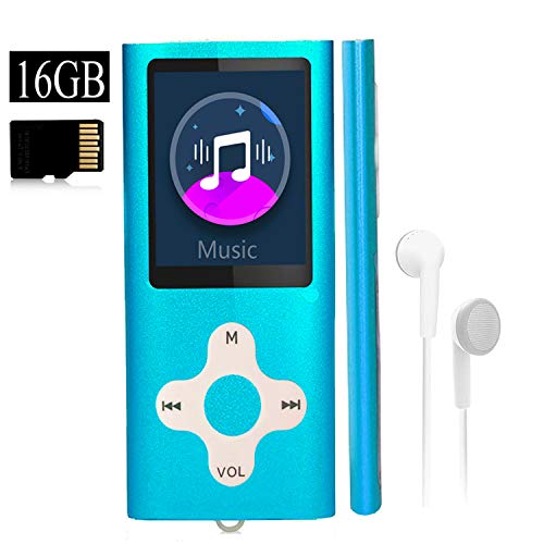 Mp3 Player,Music Player with a 16 GB Memory Card Portable Digital Music Player/Video/Voice Record/FM Radio/E-Book Reader/Photo Viewer/1.8 LCD