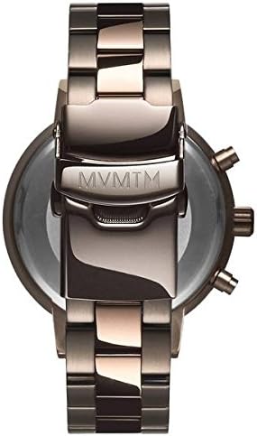 MVMT Analogue Quartz Watch for Women with Rose Gold Colored Stainless Steel Bracelet - D-FC01-TIRG, Taupe, Talla única - Image 4