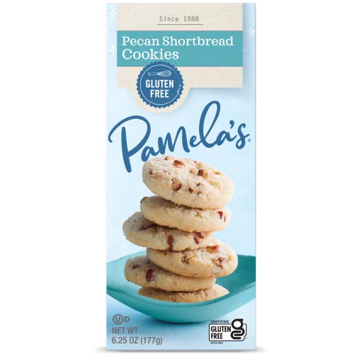 Pamela's Pecan Shortbread Gluten Free Cookies, 6.25 Oz (Pack Of 6) #TOP21