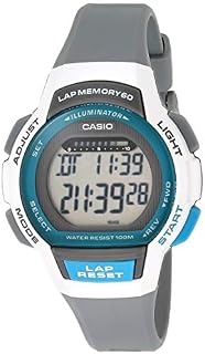 Casio Women's Runner Series Quartz Running Watch with Resin Strap, Black, 19.3