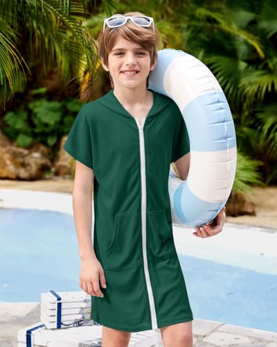 Image of BesserBay Boys Girls Swim Cover Up Terry Cloth Swimwear