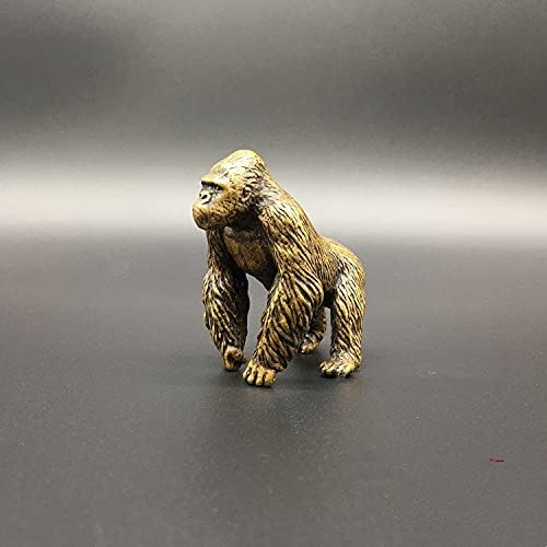Miniatura 6 de Antiguos adornos de decoración de gorila de cobre puro estatua de latón macizo decoración de escritorio estatua artesanía