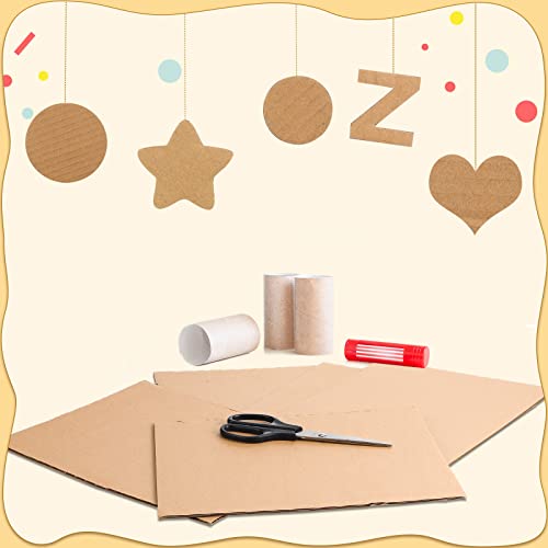 Image of 50 Pack Corrugated Cardboard Sheets Flat Hard Cardboard Inserts Back to School Classroom Supplies Flat Squares Separators for Shipping, Mailing, Packing, Art Projects, DIY Crafts(8 x 10 Inch,Brown)