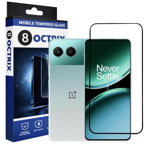 Image of Military-Grade Tempered Glass Screen Protector Compatible for OnePlus Nord 4 5G with Edge to Edge Coverage - Case Friendly, Anti-Scratch & Bubble-Free Installation Kit