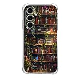 IATMOMF Enchanted Bookshelf Case for Samsung Galaxy A16 5G/4G, Vintage Bookstore, Cool Trendy Soft TPU Bumper Cover Case for Samsung Galaxy A16 5G/4G